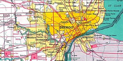 خريطة ديترويت